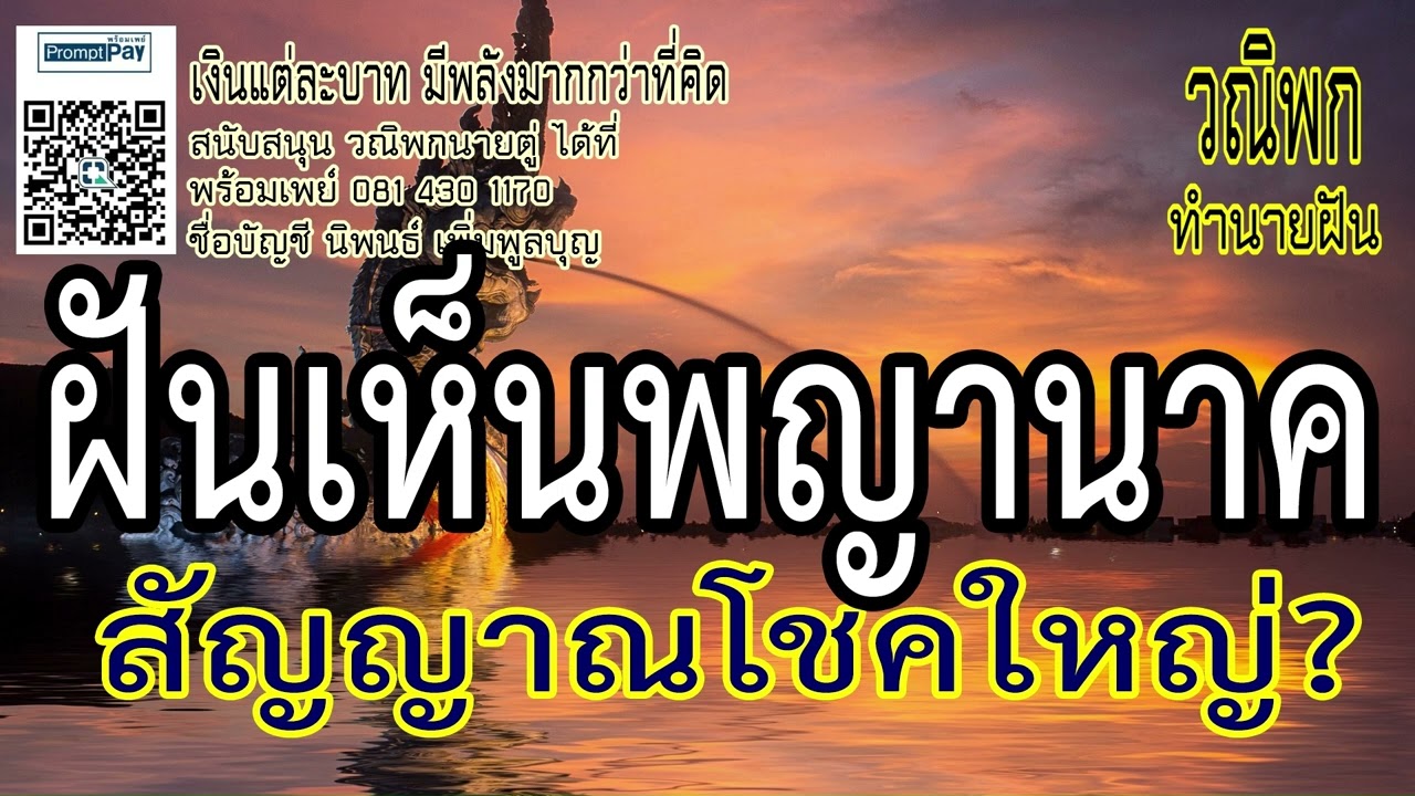 ทำนายฝัน: ฝันเห็นพญานาค! สัญญาณโชคใหญ่-ถูกเลือกให้รวย? (ฉบับสมบูรณ์) โดย วณิพกทำนายฝัน