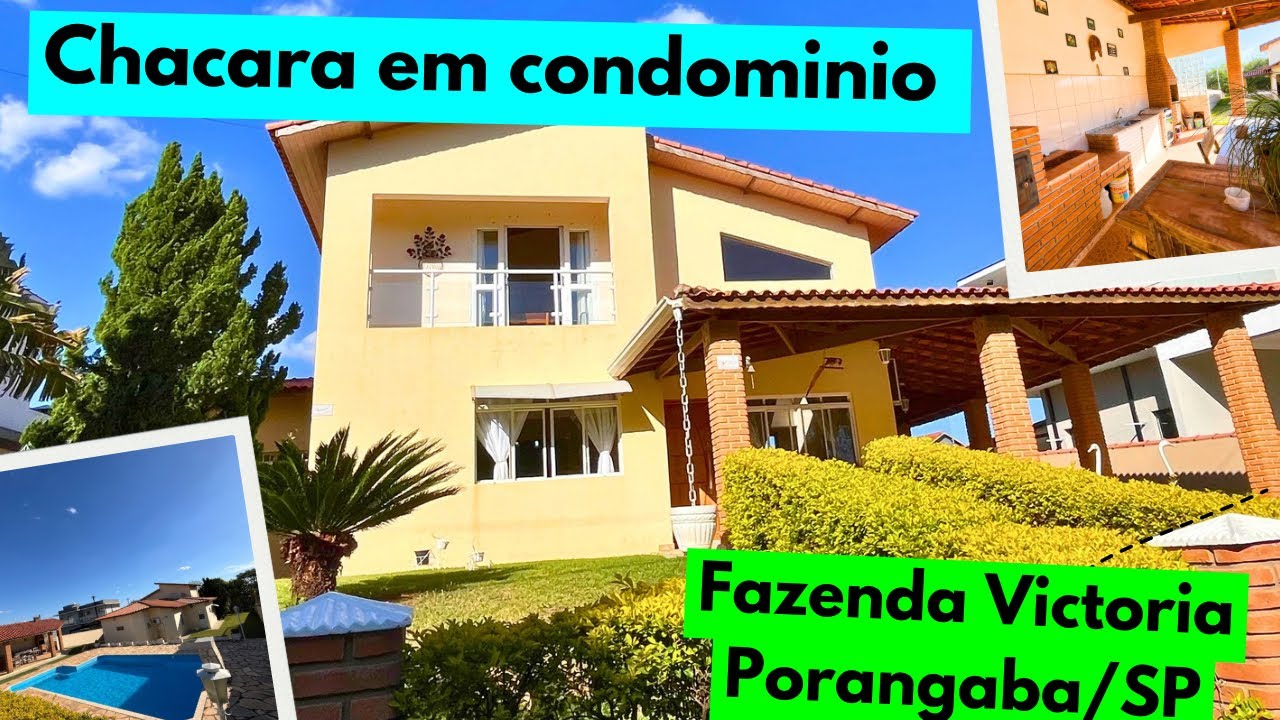 Chácara a venda em Condominio fechado - Residencial Fazenda Victoria - Porangaba/SP
