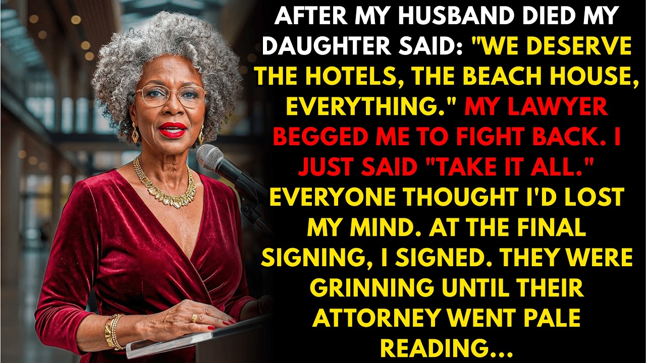 I gave my greedy daughter everything she demanded. Her attorney read page fourteen—and went pale...