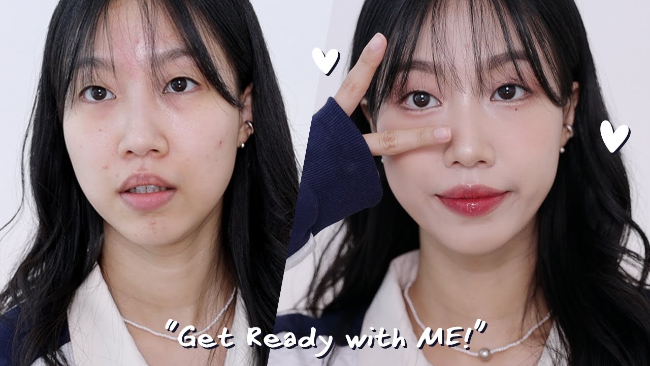 ✂️앞머리 자른 김에 학생 메이크업(?) GRWM + tmi (백신후기/자존감횡설수설/애교살추천) | 민스코 Minsco