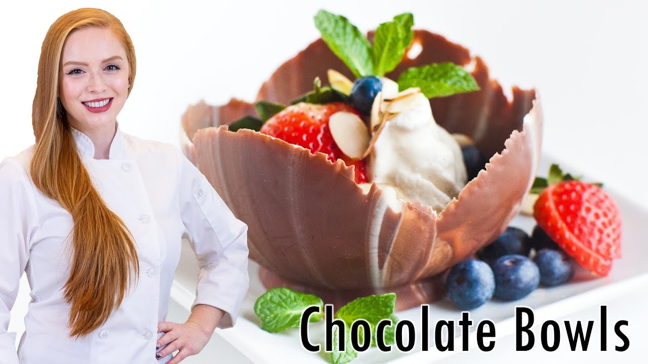 How To Make Chocolate Dessert Bowls - Easier than you think!!