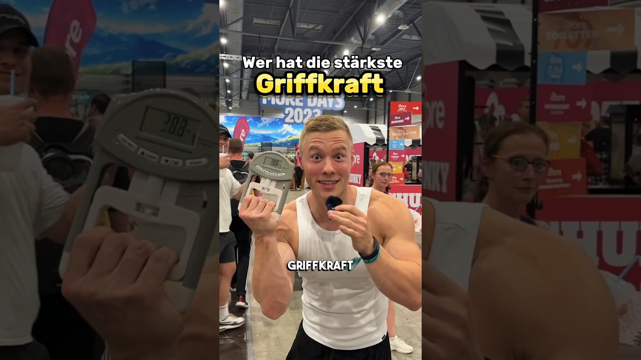 Griffkraft messen auf den MoreDays #gym #bodybuilding #griffkraft #challenge