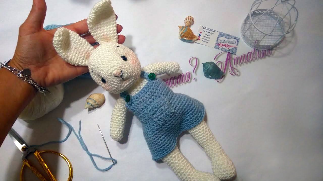 Coniglio coniglietta rabbit uncinetto crochet facile bunny uncinetto facile