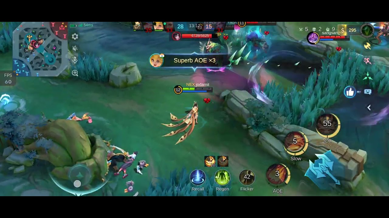 Moba5vs solo 6 kill #mobilelegends #mobalegends5v5#gameplay  