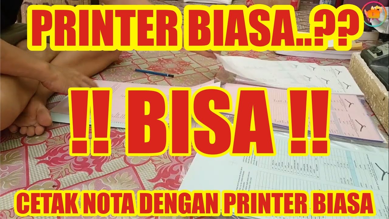 MEMBUAT NOTA NCR DENGAN PRINTER BIASA || NOTA NCR 3PLY