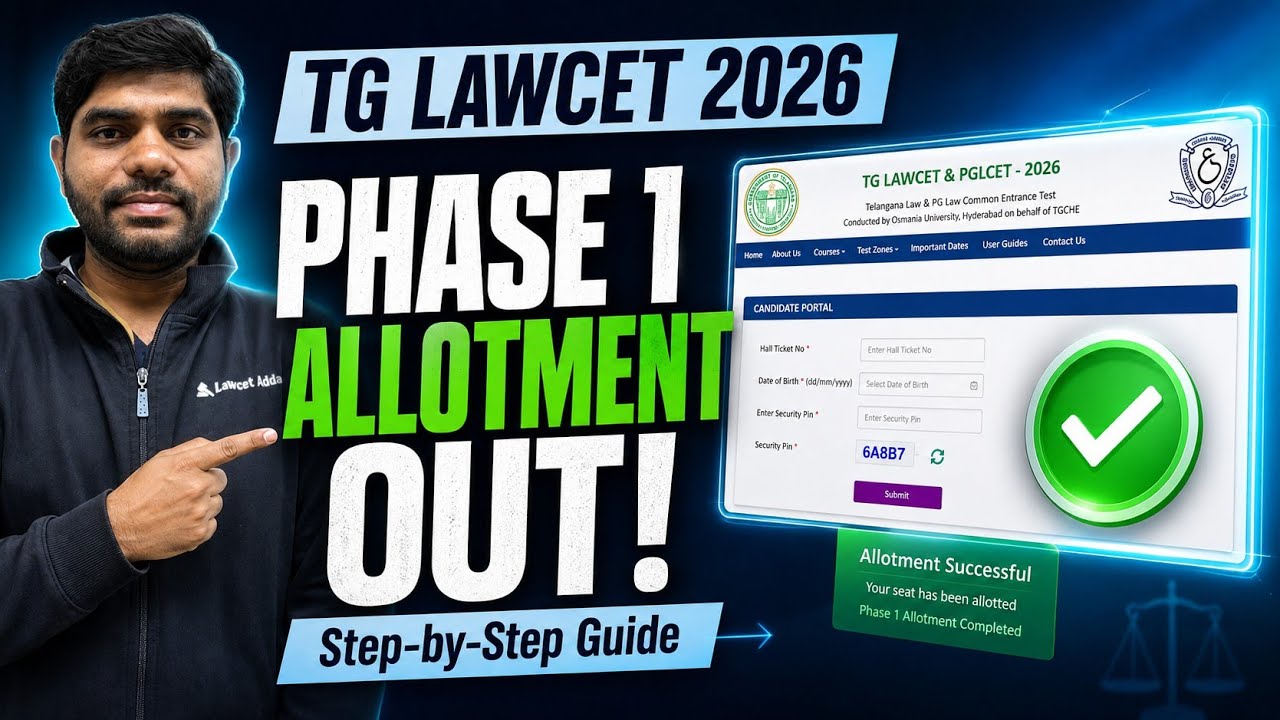 ⚖️How to check the Allotted College in TG Lawcet🤔 | Step by step process #lawcetadda #tglawcet2026