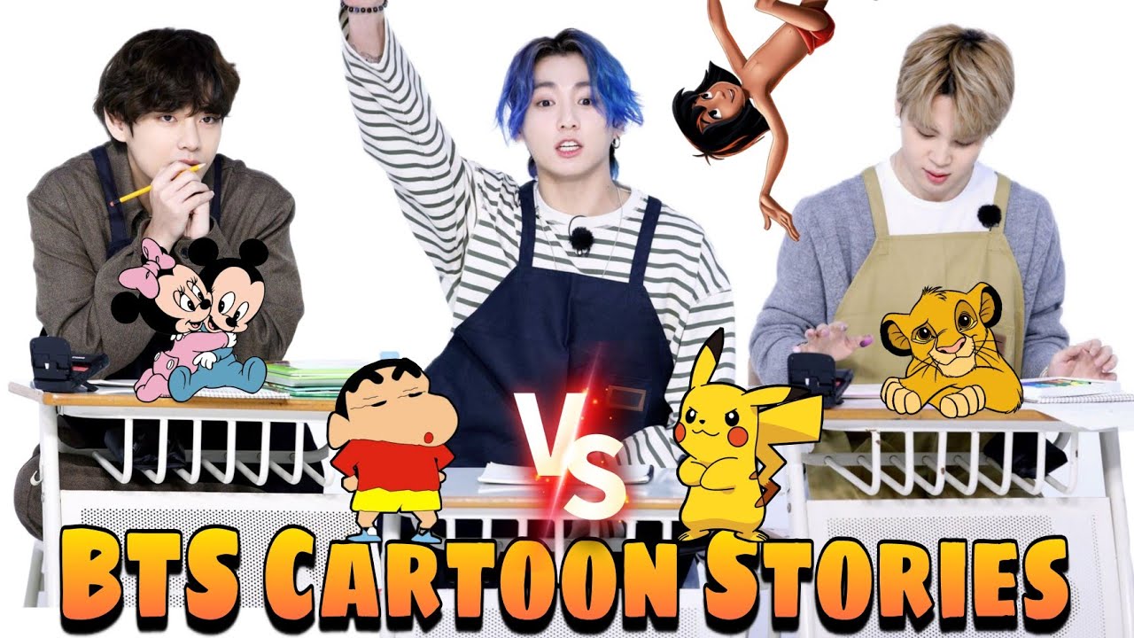 BTS Cartoon Stories // Hindi Dubbing // run bts ep 143 // Part 1