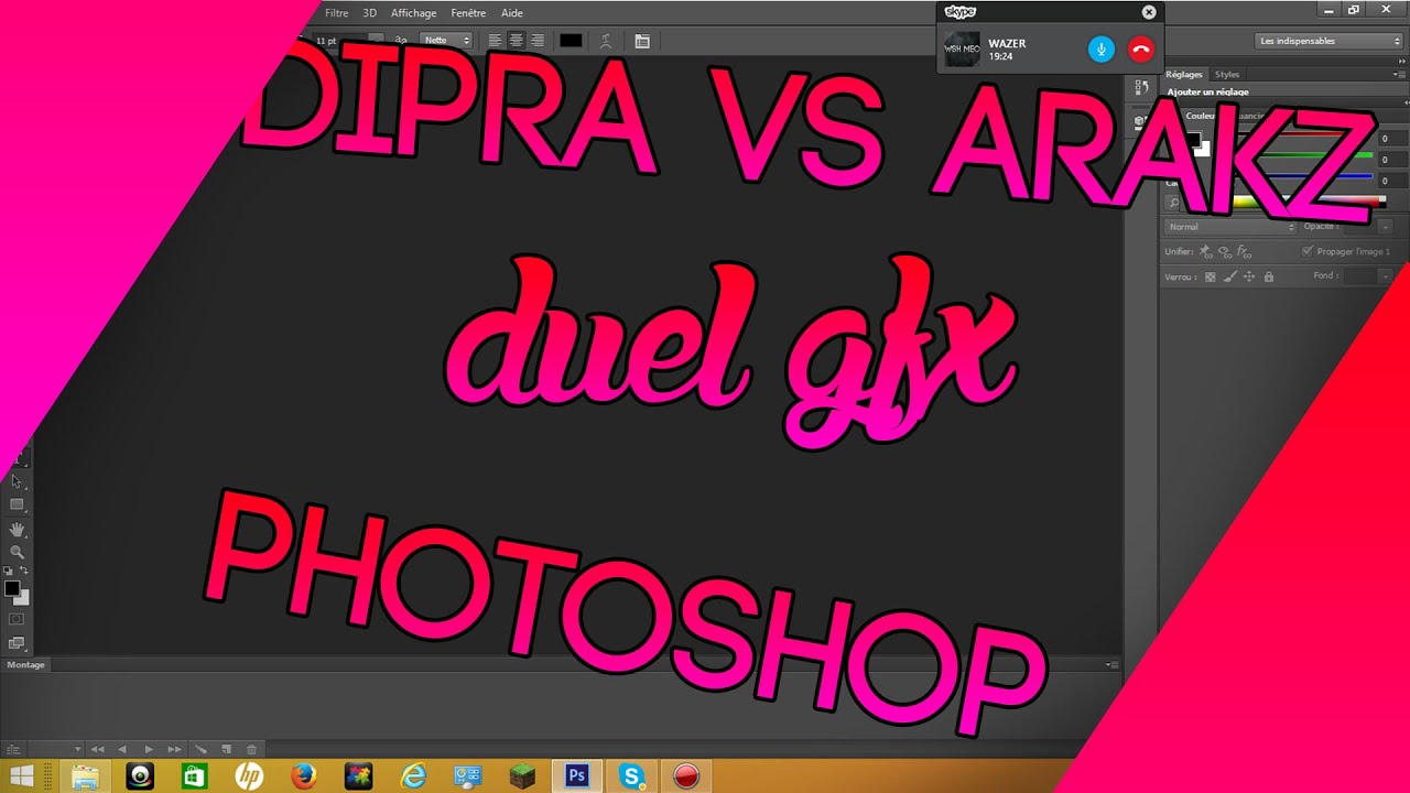 #1 DIPRA VS ARAKZ / DUEL GFX :(PHOTOSHOP)