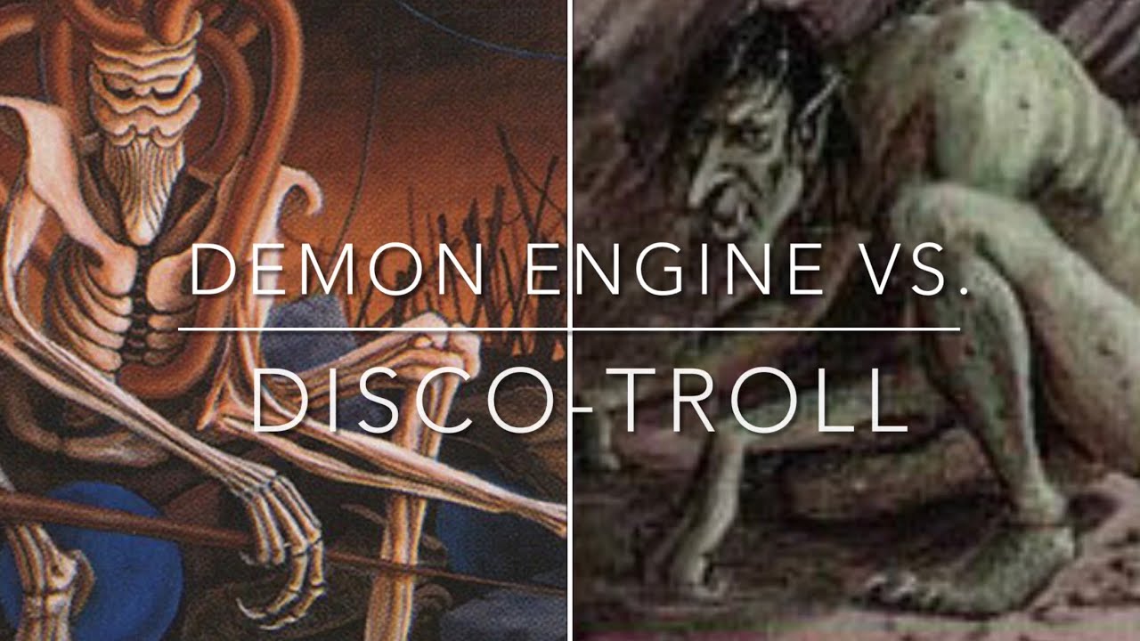 123) The Demon Engine Vs. Disco-Troll/ Troll-Disco. Old school Mtg. 93/94. Magic the gathering.