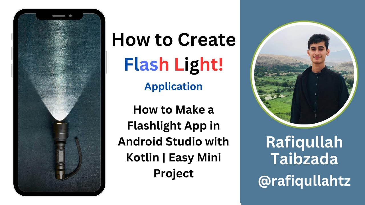 How to Make a Flashlight App in Android Studio with Kotlin | Easy Mini Project