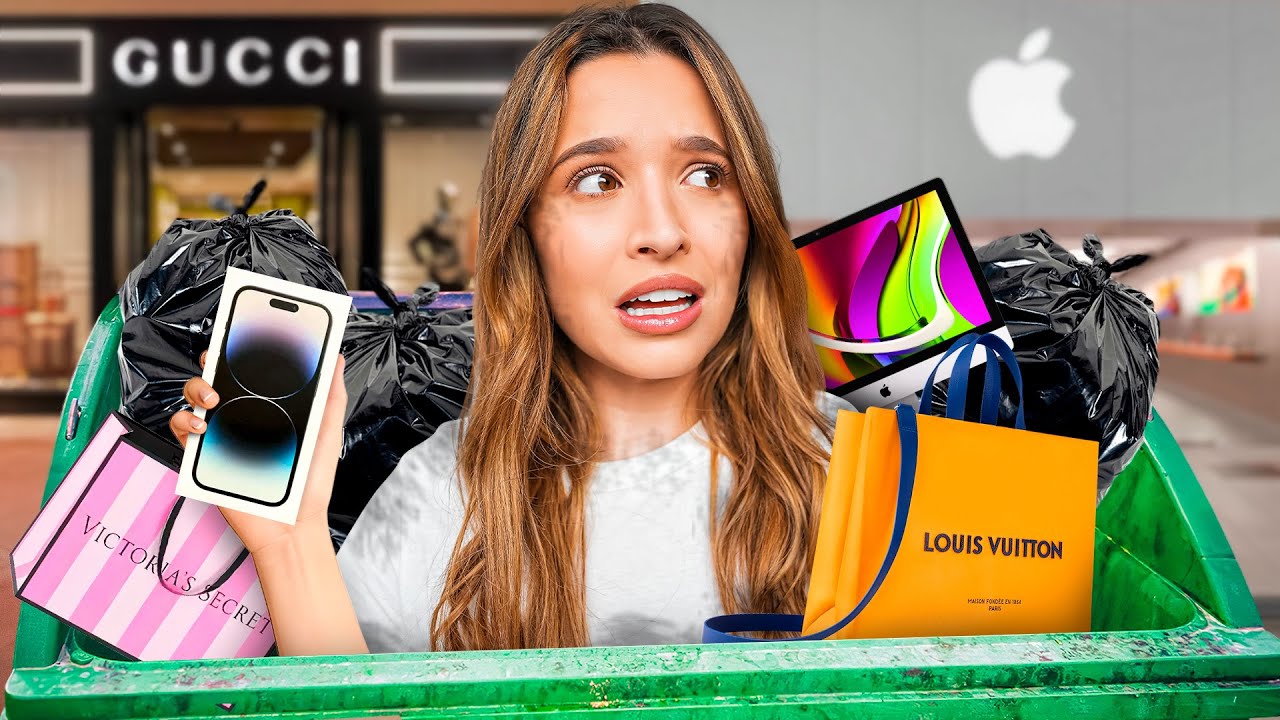 Lo que tiran a la BASURA las tiendas MAS FAMOSAS en Estados Unidos! | Laura Mejia