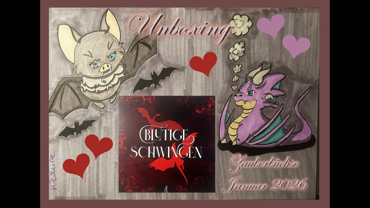 Unboxing -Zauberbüchse Januar - Blutige Schwingen - Bücherbüchse