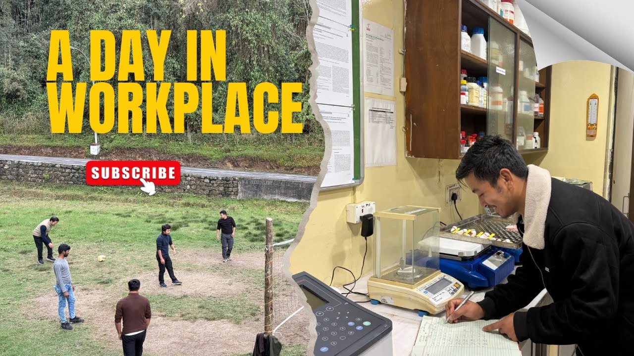 A simple day in workplace 