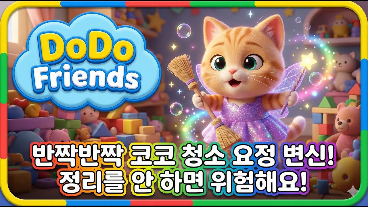 반짝반짝 코코 청소 요정 변신! 정리를 안 하면 위험해요! [청소 습관]