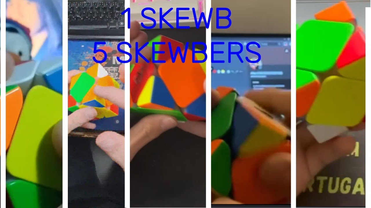 1 Skewb 5 skewbers (feat. @domrred @oskarhanuszkiewicz3893 @vojtechgrohmann2376 and Michael)