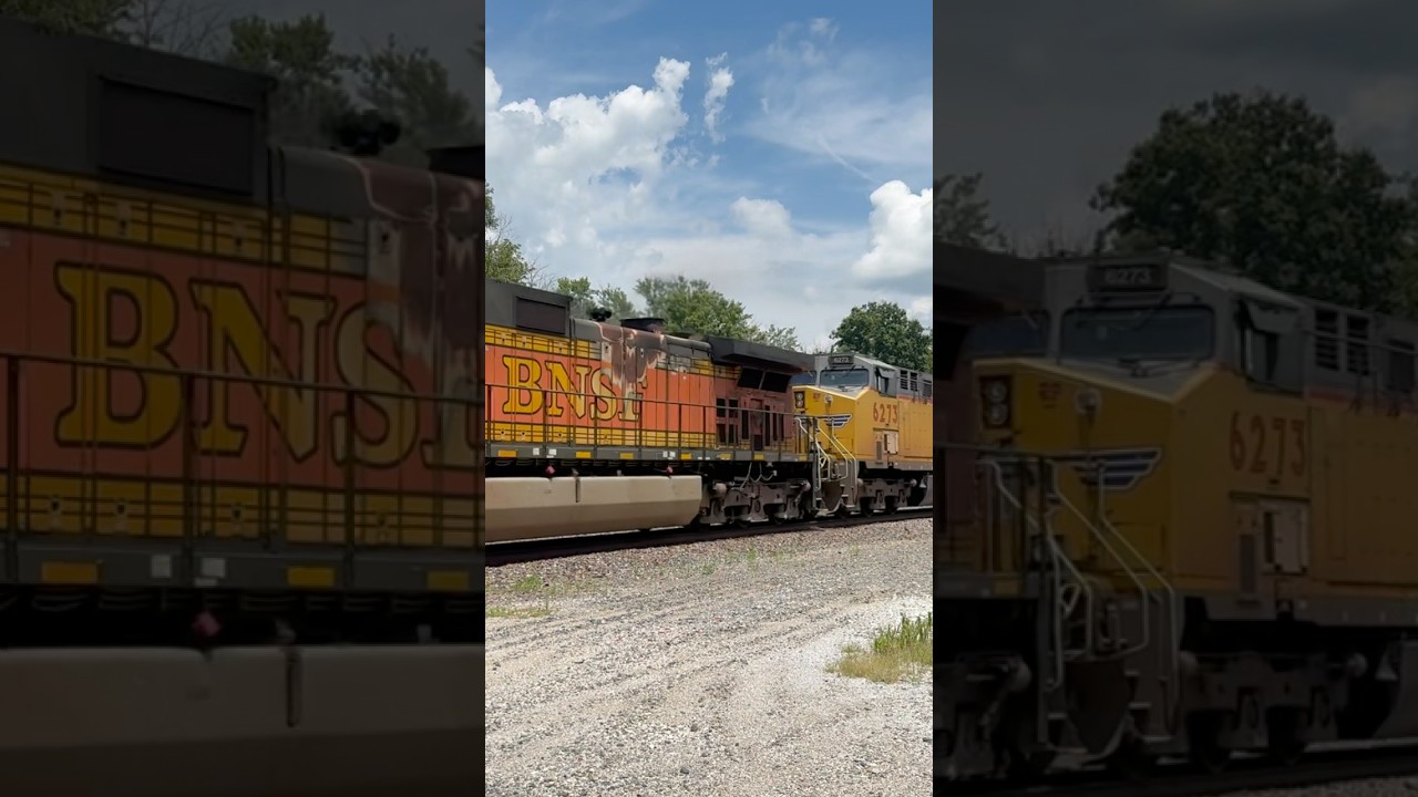 UP and BNSF working together?? 65mph intermodal train in La Plata MO