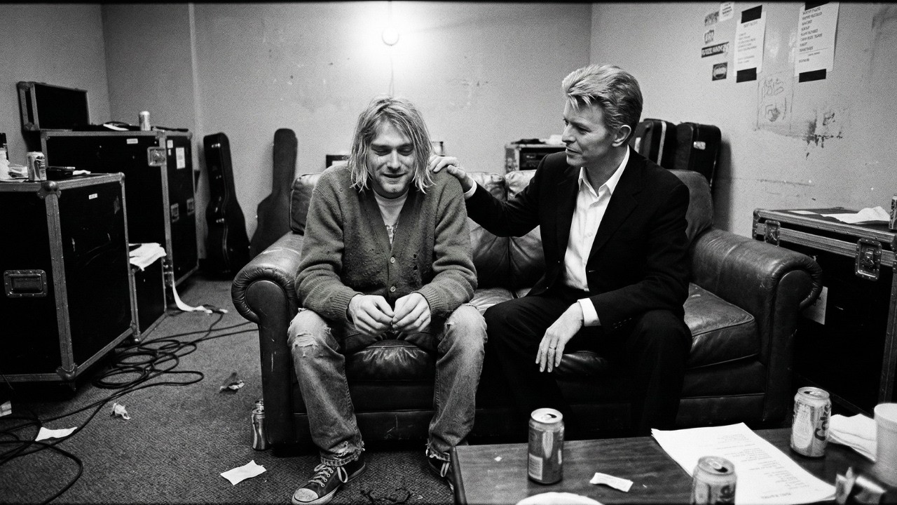 Kurt Cobain Met His HERO David Bowie Backstage — What Happened Next Left Him in TEARS