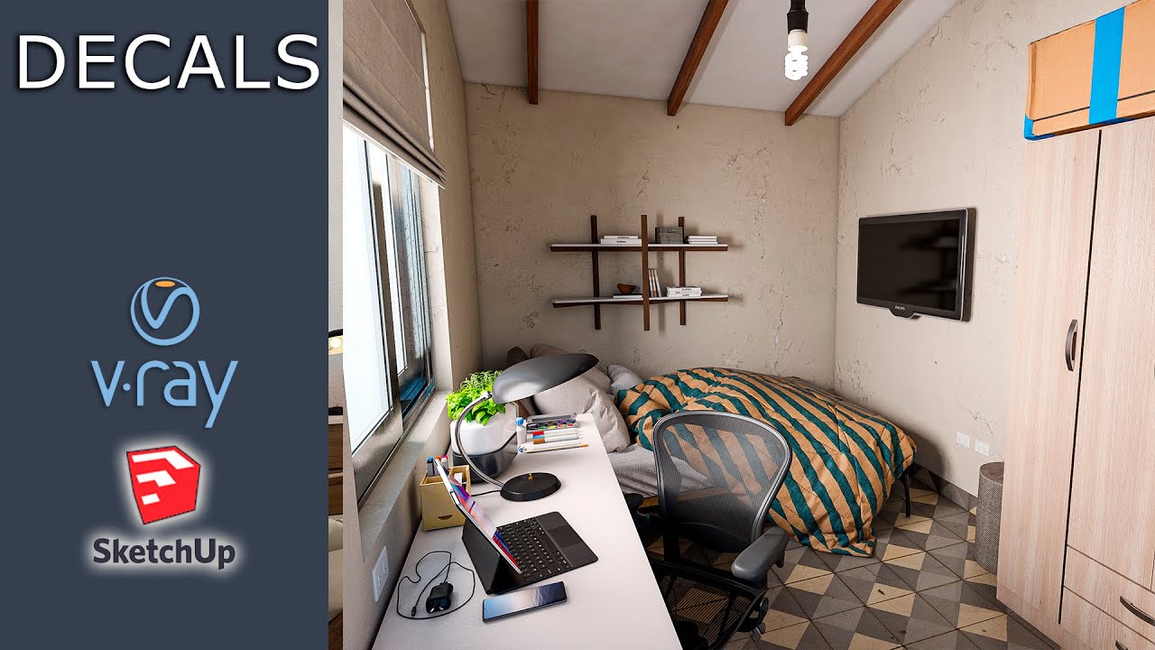 🔴EN VIVO -  🥂DECALS VRAY 5.2 - SKETCHUP