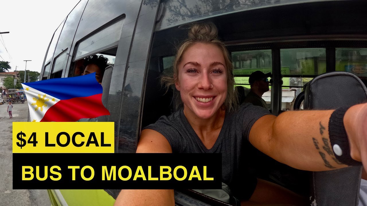 $4 LOCAL Bus ride in THE PHILIPPINES! 🇵🇭 Cebu City to Moalboal