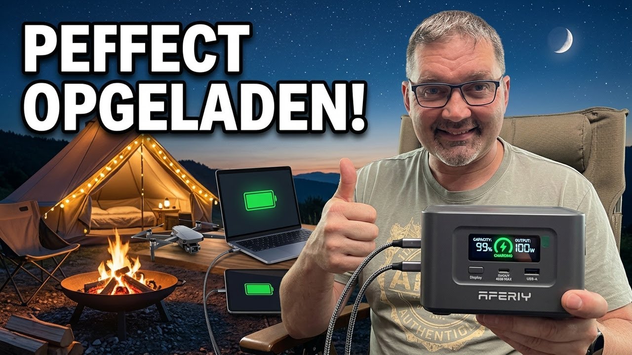 Opladen tijdens het kamperen? Dat kan met de AFERIY Nano 100
