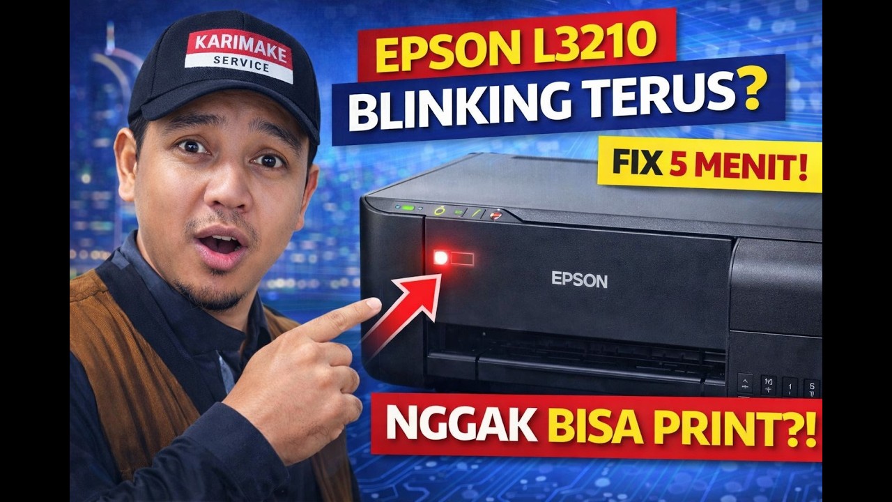 Epson L3210 Indikator Kertas Berkedip Terus? 100% Berhasil Fix!