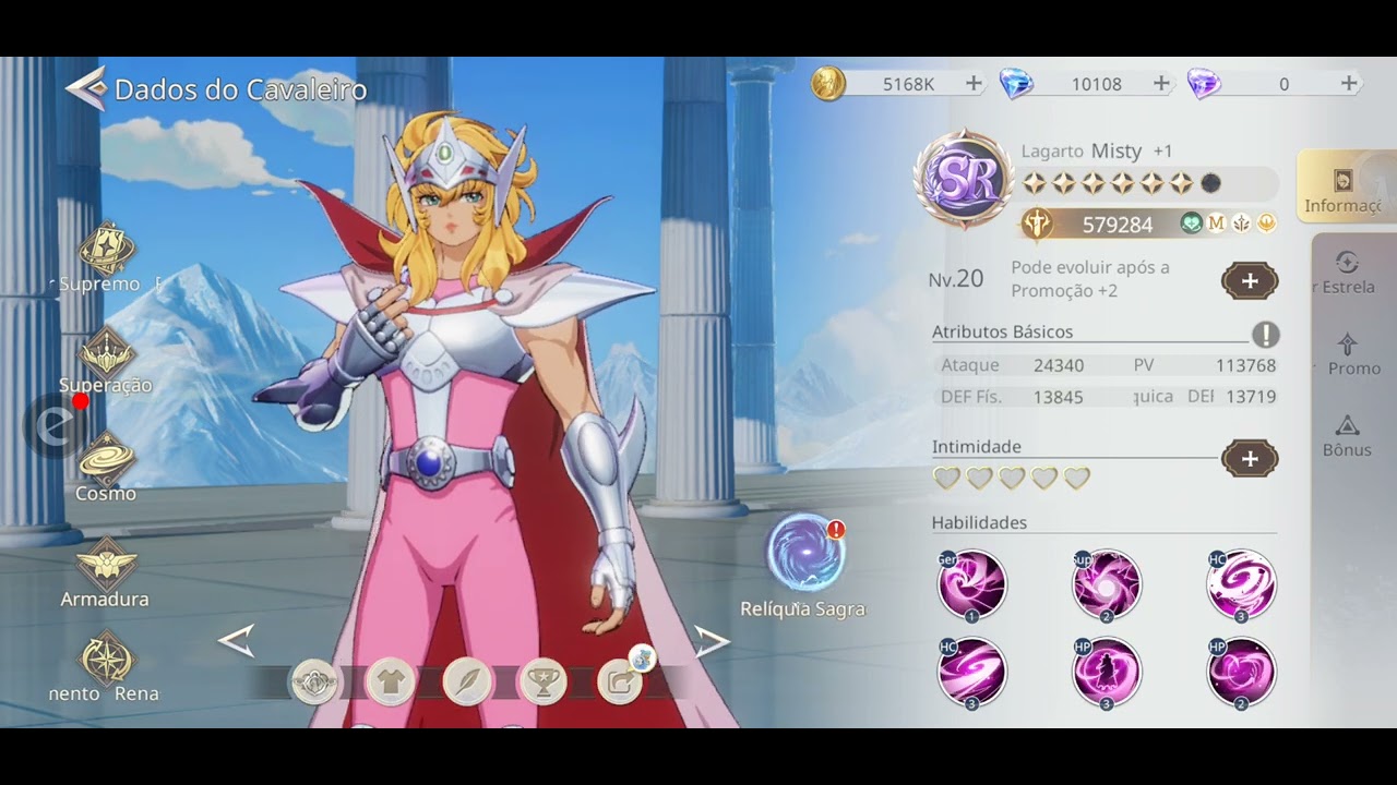 Saint Seiya EX Android - Minha conta F2P Atualizada