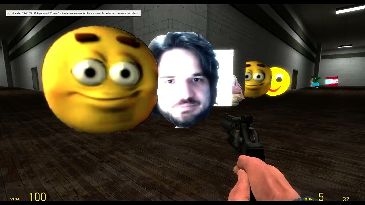 Testando nextbots no GMOD com o benado