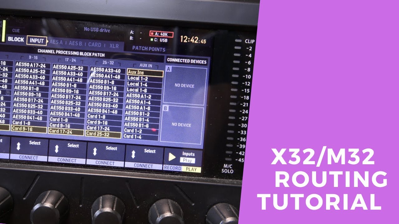 X32 / M32 Routing Tutorial