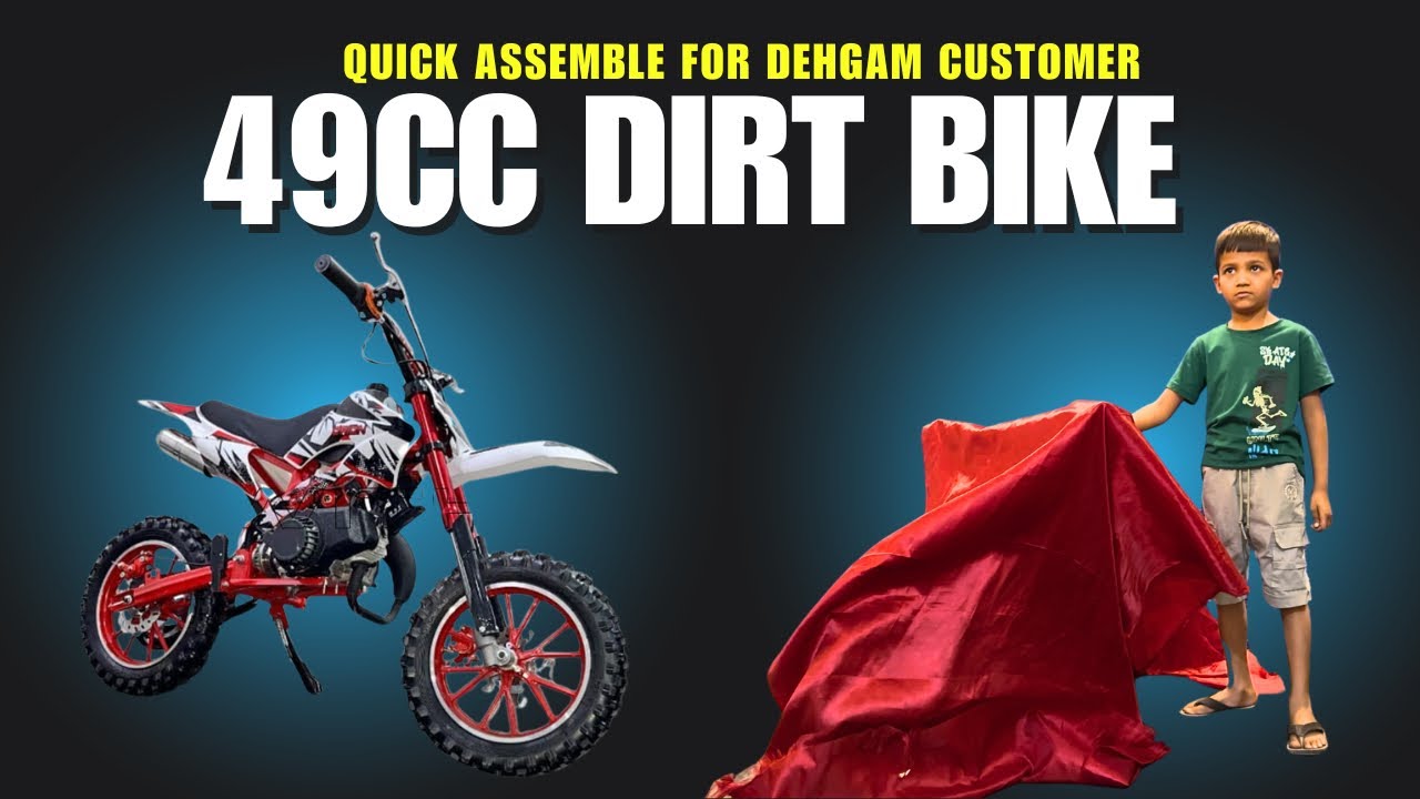 ⏳ Quick Assemble Video - Super 49cc Dirt Bike (2 Stroke Petrol Engine Bike) Customer From Dehgam