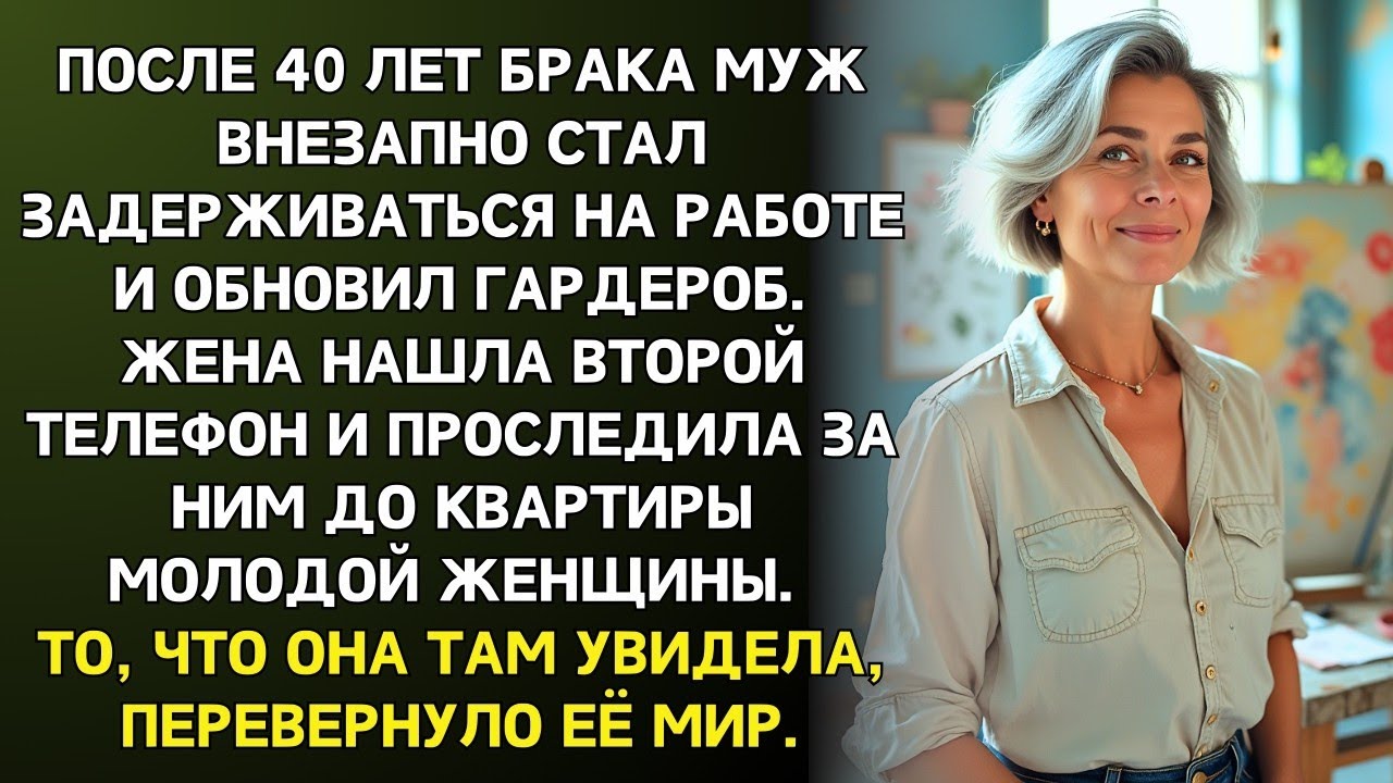 Жена нашла тайный телефон мужа. Проследив за ним, застыла в дверях, увидев, кто ждал его внутри.