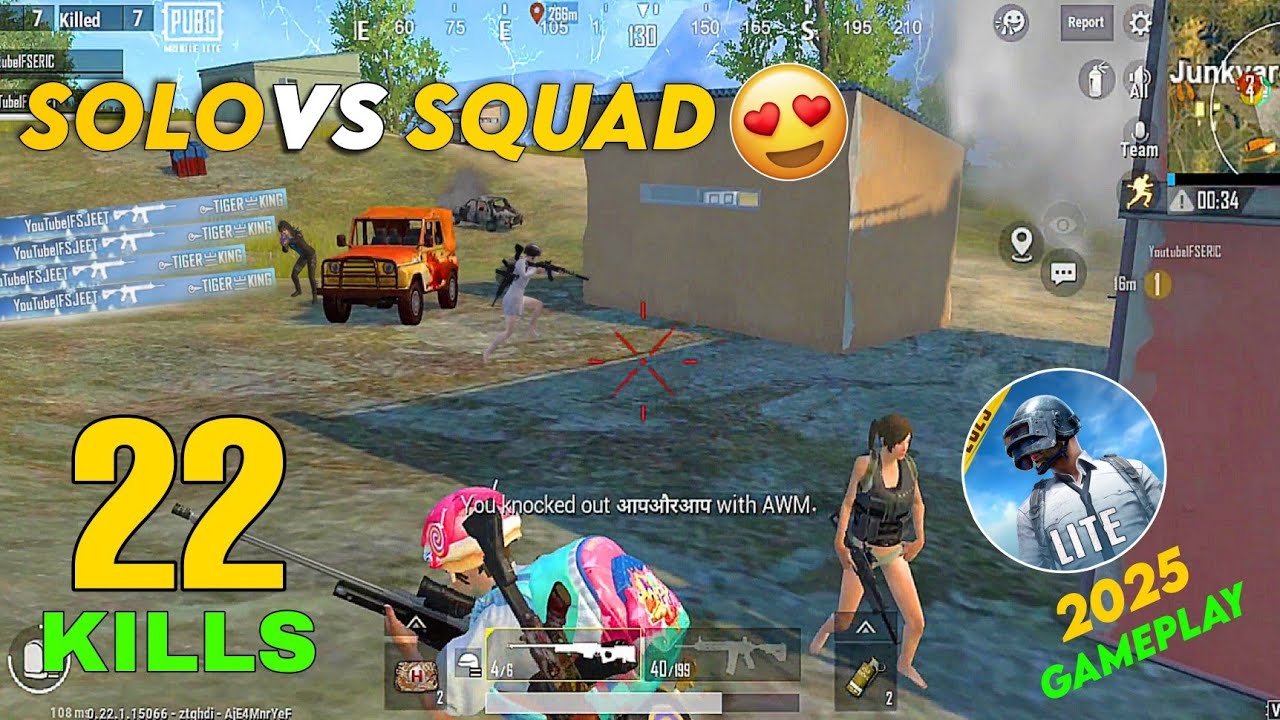 22 KILLS 🥶 PUBG LITE SOLO vs SQUAD 2025 FULL RUSH GAMEPLAY | PUBG LITE GAMEPLAY - IFS JEET