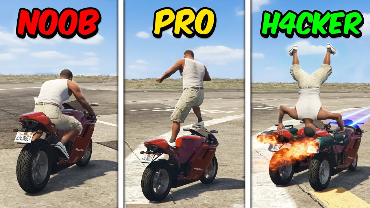 NOOB vs PRO vs H4CK3R en GTA 5