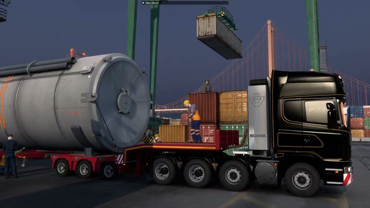 Euro Truck Simulator 2 Scania V8 Special Transport ( Longest cargo)