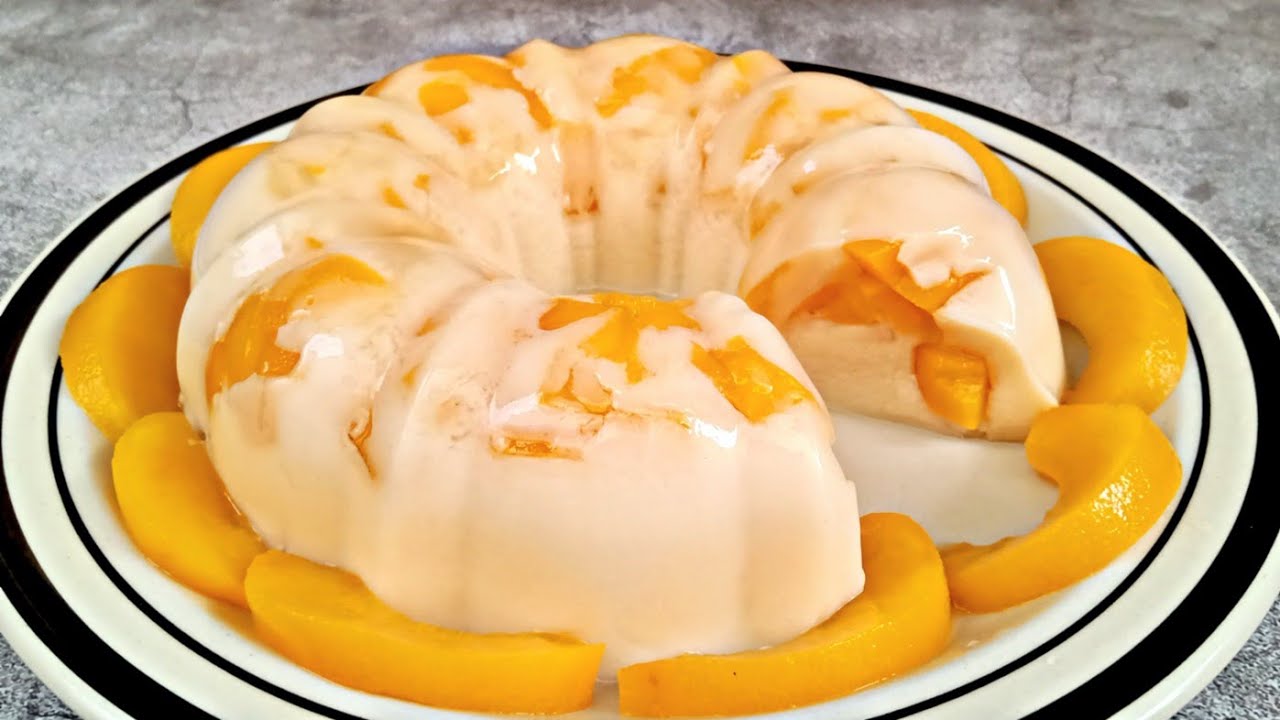 CHRISTMAS DESSERT IDEAS | 4 INGREDIENTS ONLY | Peach Jelly Cake
