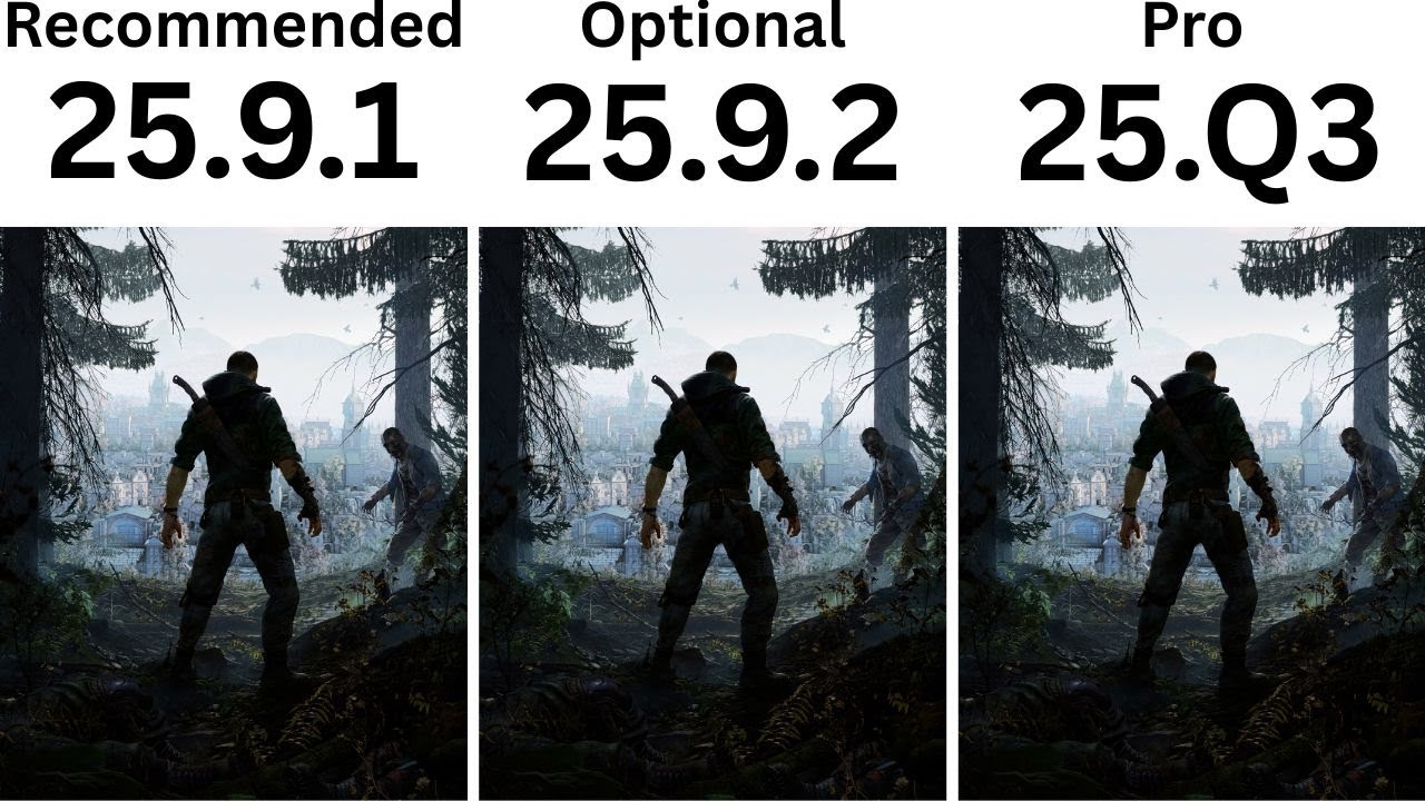 AMD Drivers Update 25.9.2 vs 25.9.1 Vs Pro Driver 25.Q3 AMD Adrenalin Edition 25.9.2 New update