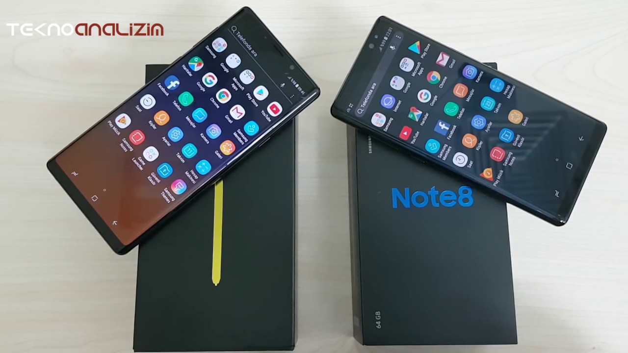 ARADAKİ MÜTHİŞ FARK !-- Samsung Note 9 - Vs - Samsung Note 8 (Karşılaştırma )