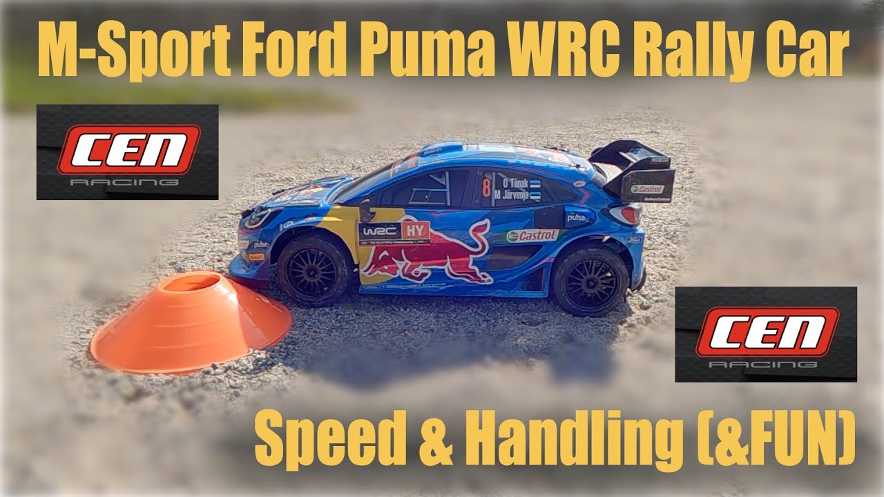 CEN Racing M-Sport Ford Puma WRC 1/8th Rally Car After upgrades Testing! Speed and Handling = FUN
