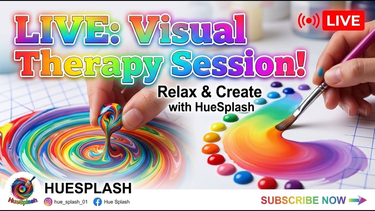 🎨 LIVE: Relaxing Visual Therapy & Creative Art Session ✨