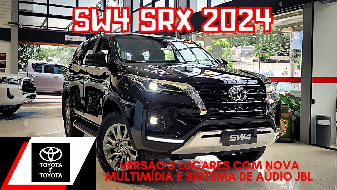 TOYOTA SW4 SRX 2024 TURBO DIESEL 4X4 0KM 5 LUGARES DETALHES DO INTERIOR E EXTERIOR