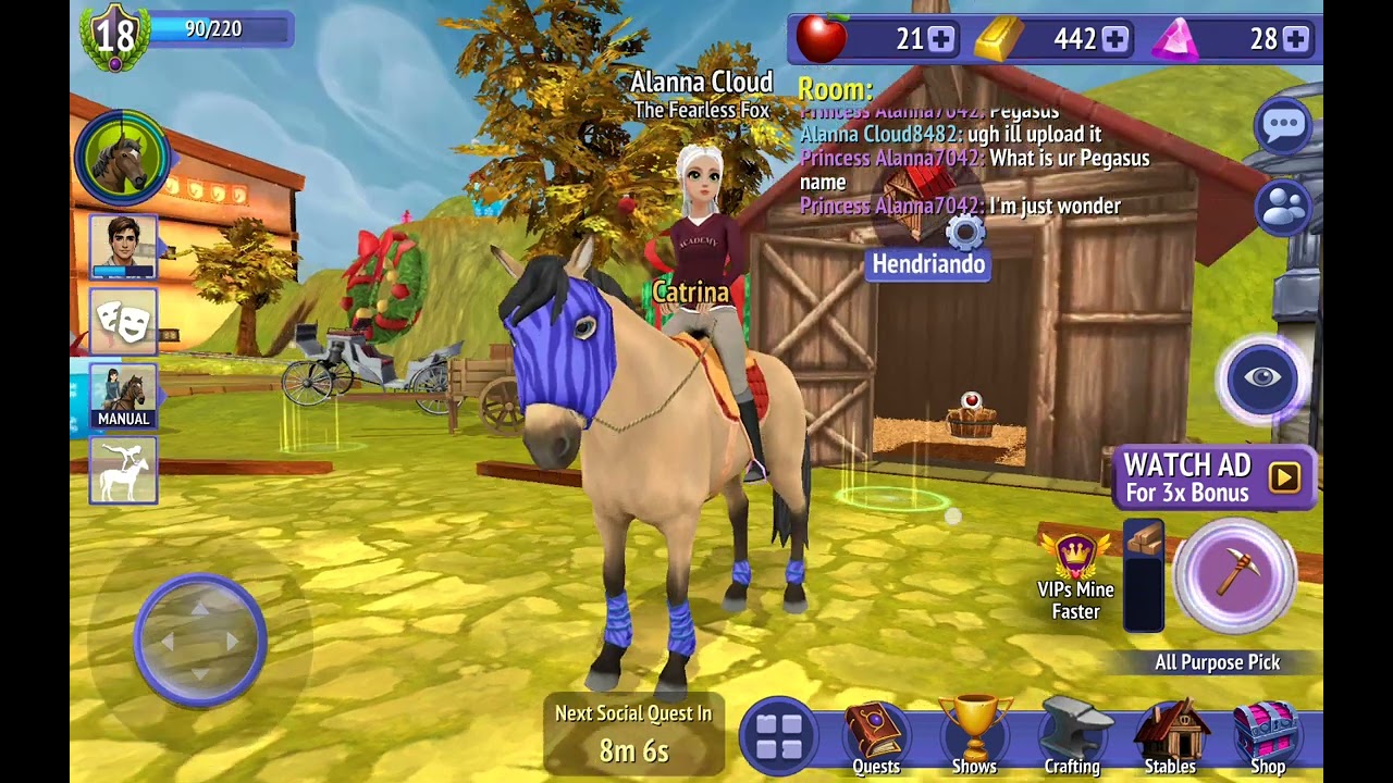 My horses names in Horse riding tales