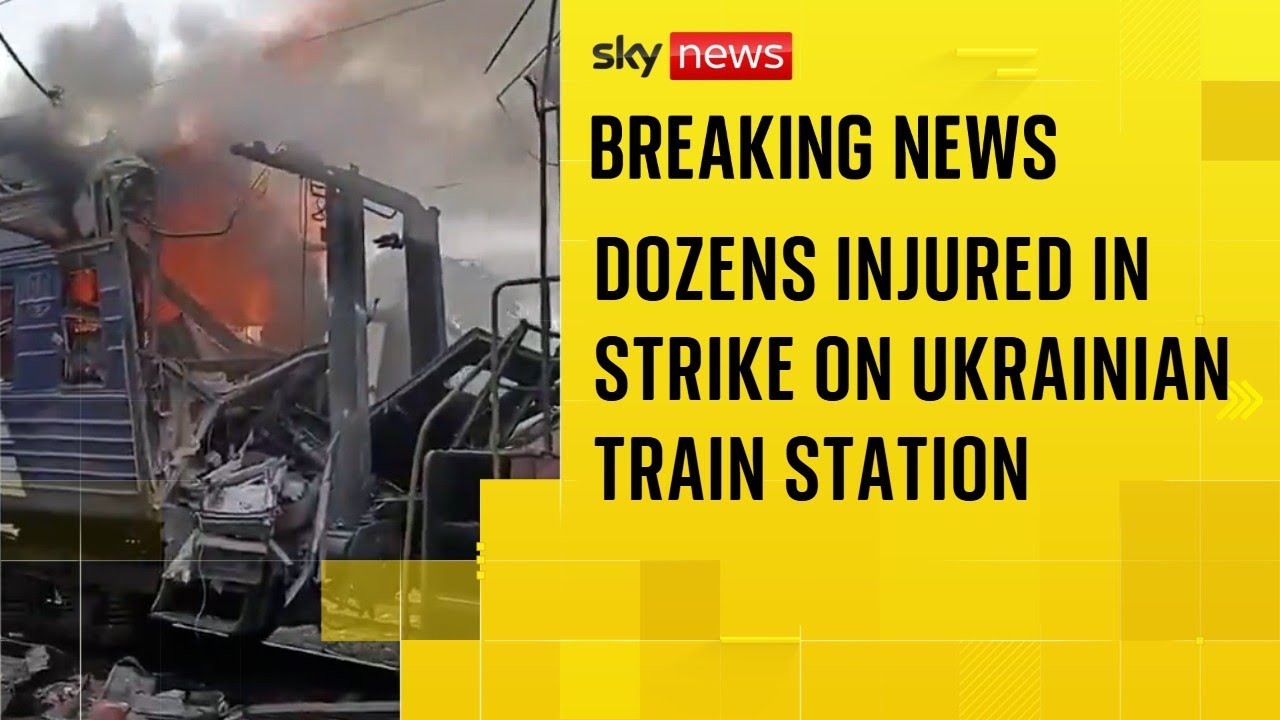 'Dozens injured' after Russian drone strike on Ukrainian railway station, Zelenskyy says