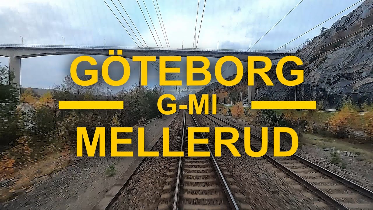 TRAIN DRIVER'S VIEW: Göteborg-Mellerud