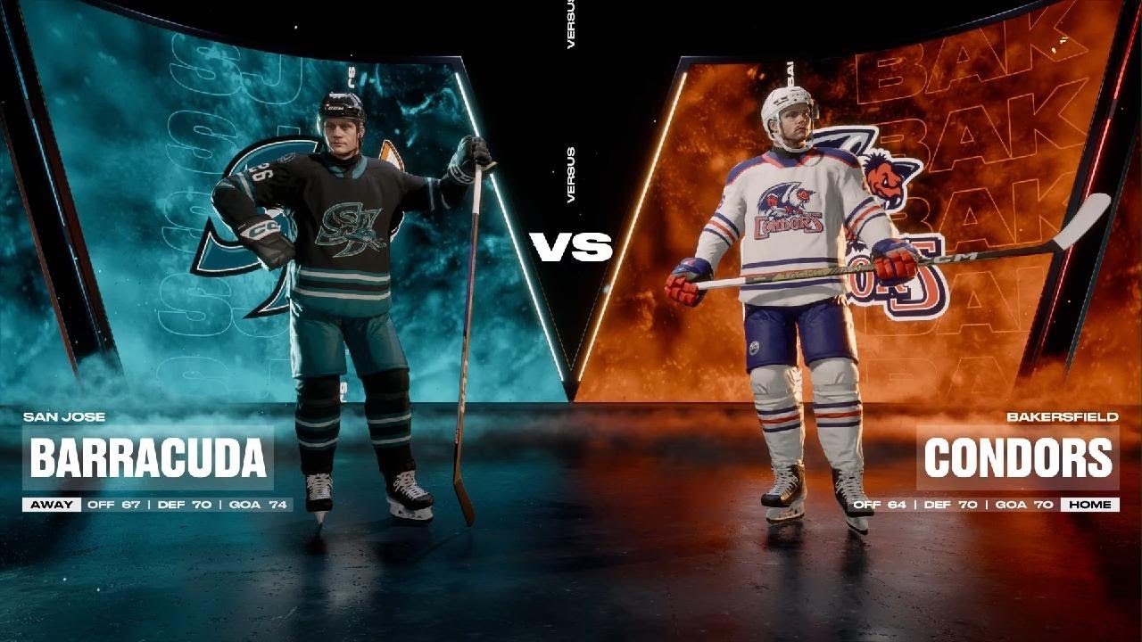NHL 26 AHL Hockey Barracuda Regular Season SNH at DignityHealthArena SJB vs. BAKC 1/3/26 CudaWin.