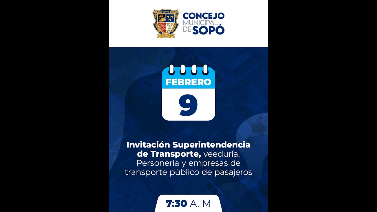 #ConcejoSopóEnVivo Temas: Superintendencia de Transporte, Veedurías, Personería y Empresas