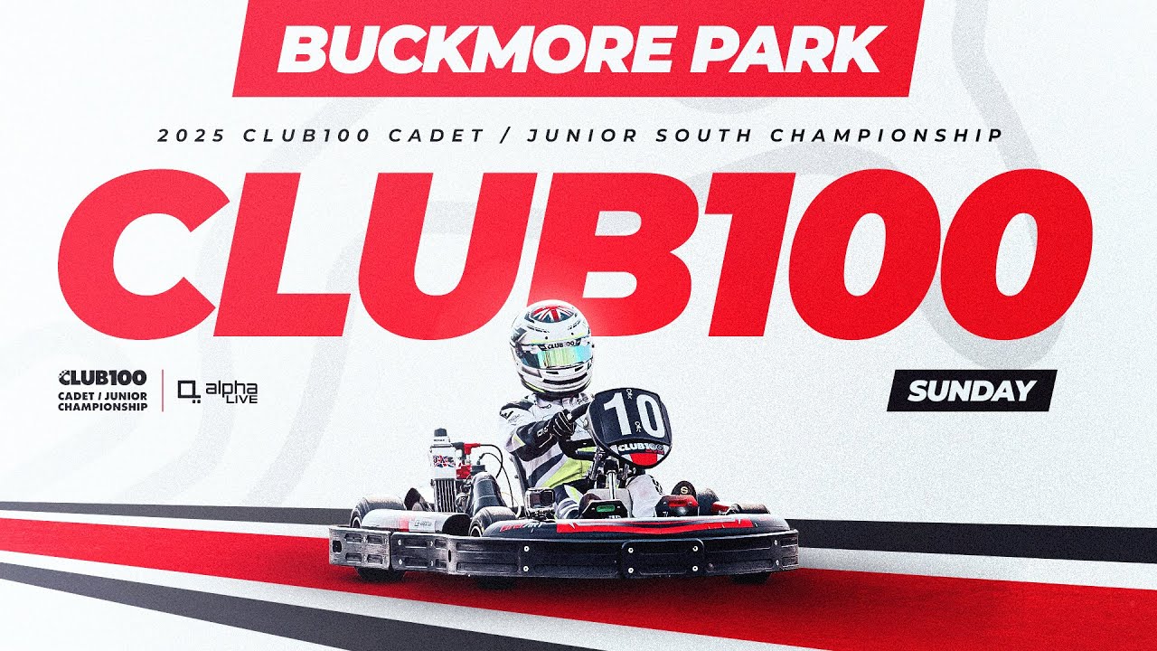 2025 CLUB100 Cadet / Junior South Championship Round 8 | Buckmore Park | Sunday Livestream