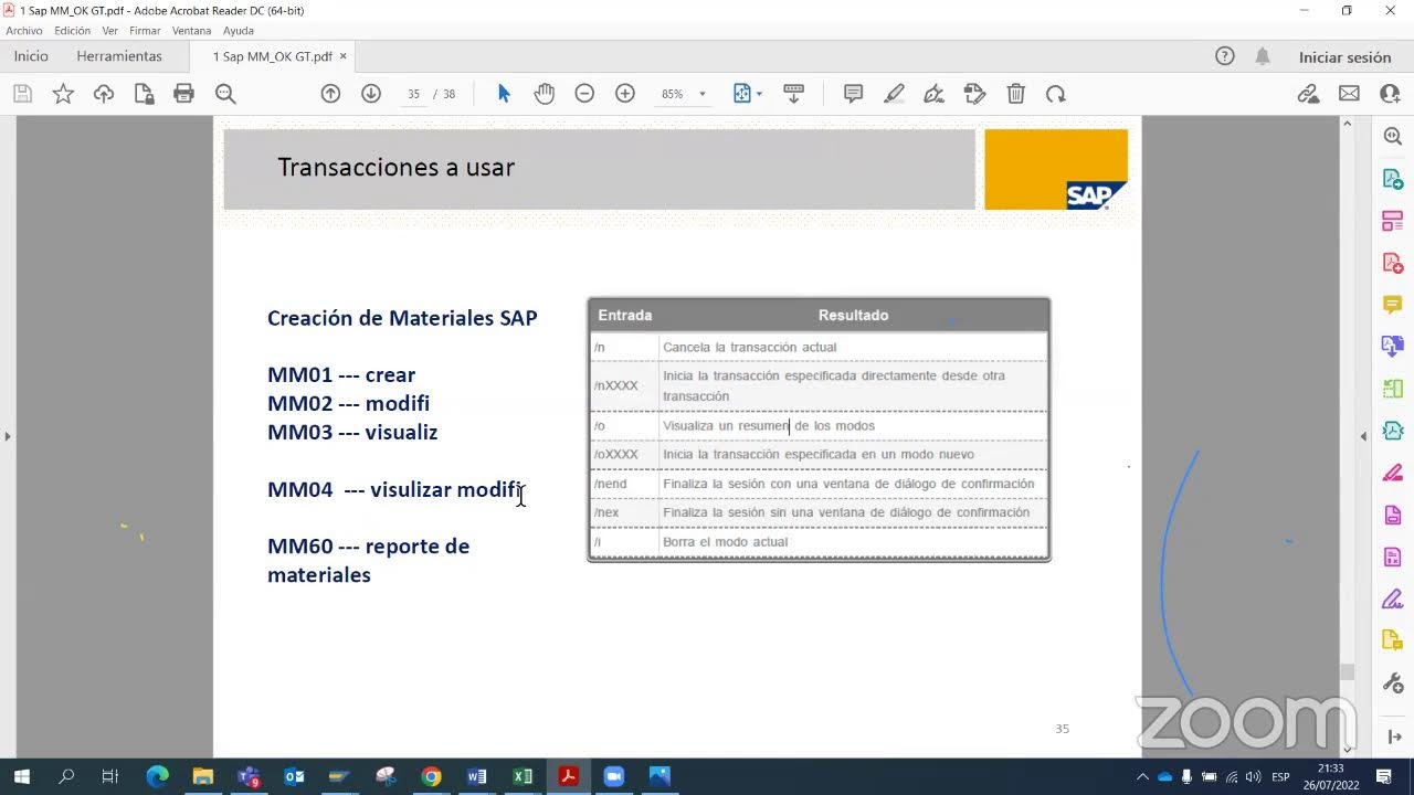 SAP desde cero
