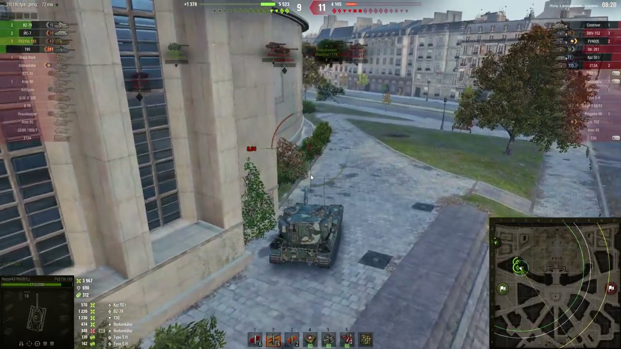 WoT Client Бабаха FV215