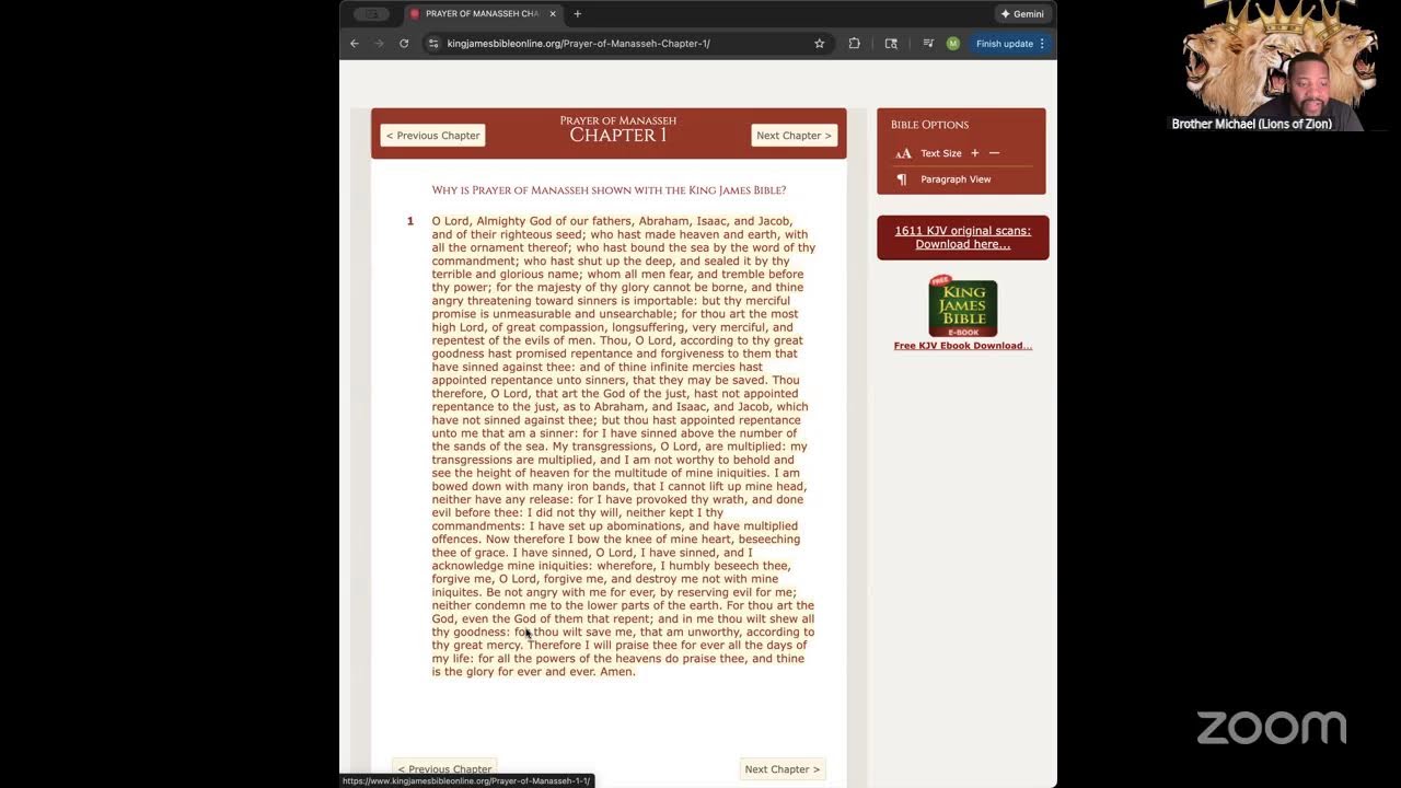 Prayer of Manasses