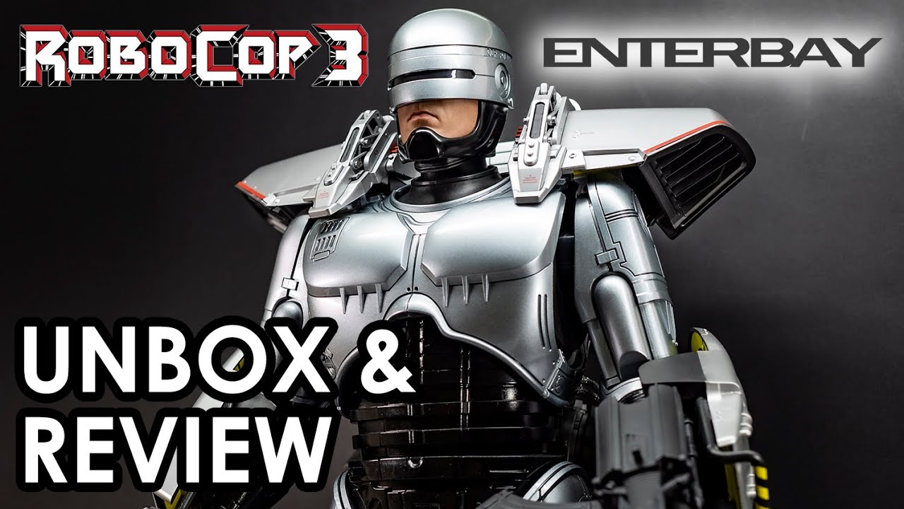 Enterbay Robocop 3 Flight Pack HD Masterpiece Quarter Scale 1/4 Figure Unbox & Review