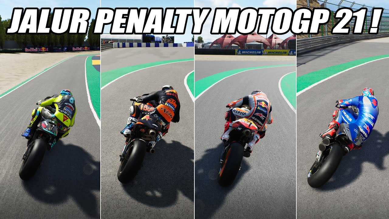 Seluruh Jalur Long Lap Penalty Disemua Sirkuit MotoGP ! | MotoGP 21 Gameplay